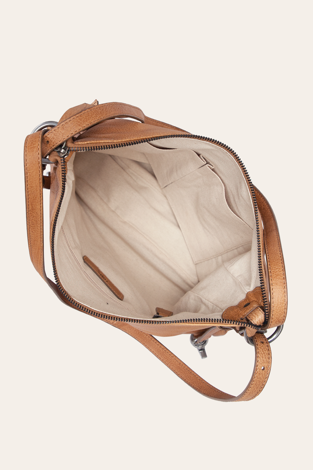 Frye Women's Nora Backpack Hobo Bag (Beige) / Beige