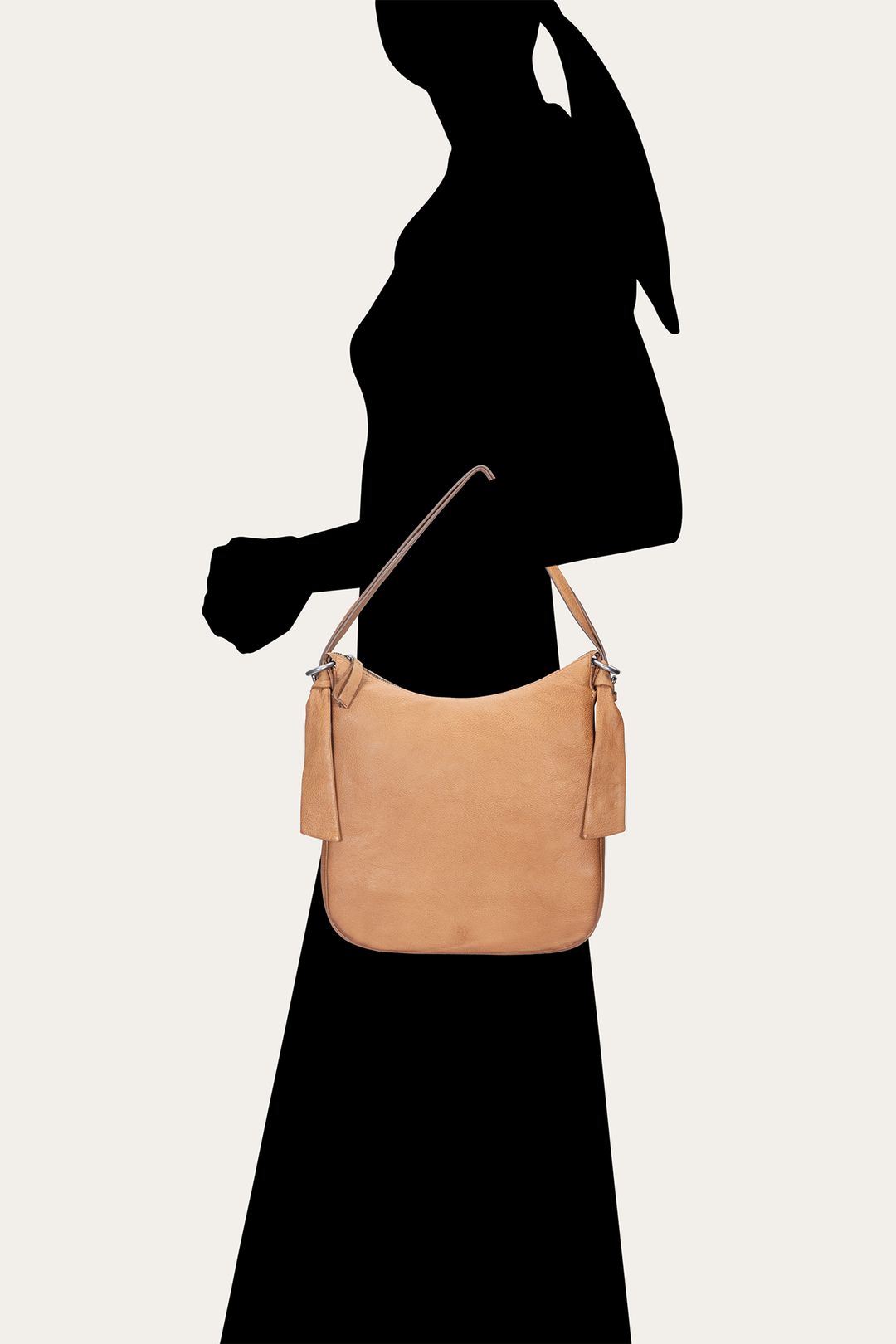 Frye Women's Nora Backpack Hobo Bag (Beige) / Beige
