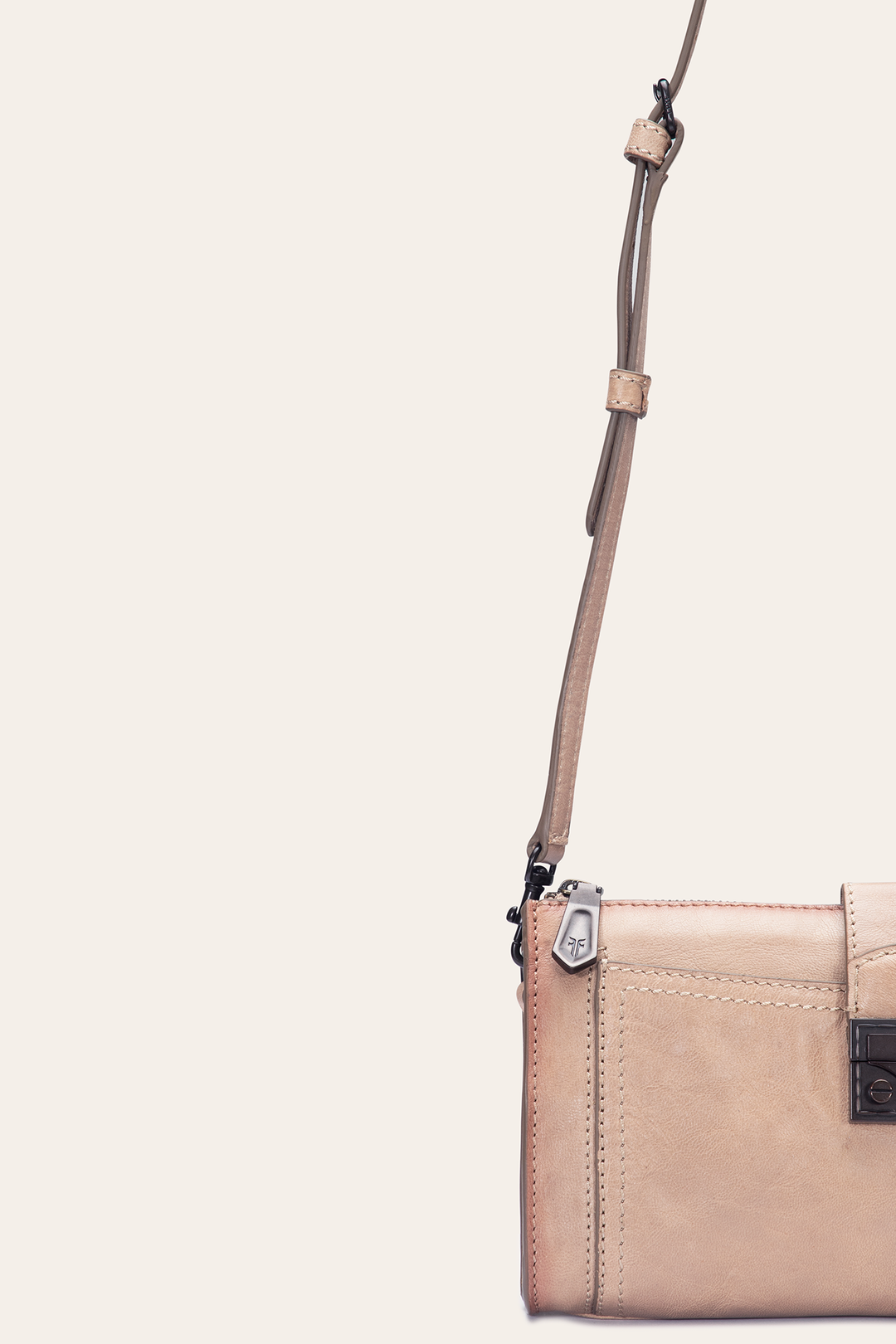Frye Alex Nude Crossbody Clutch / Nude