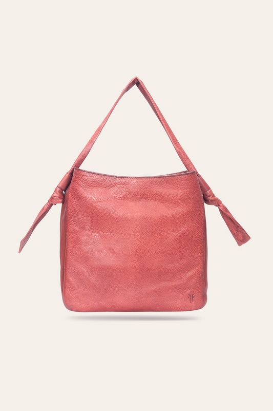 Frye Nora Knotted Hobo in Burgundy / Burgundy