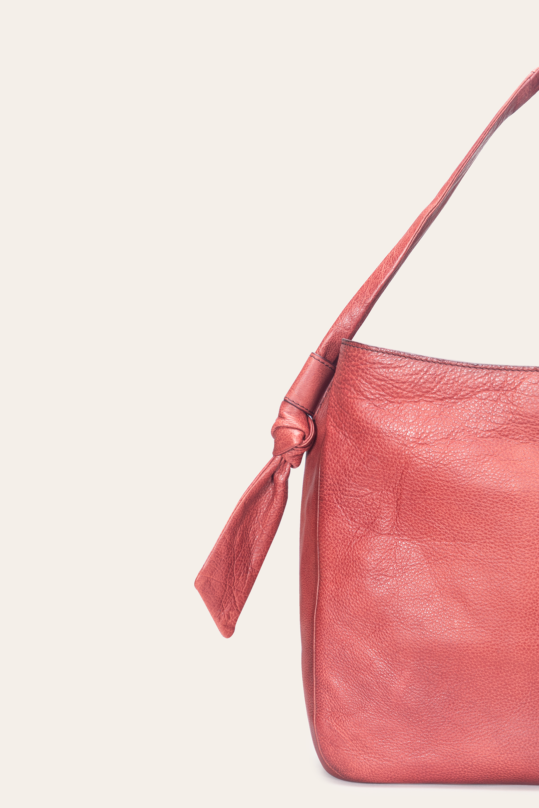 Frye Nora Knotted Hobo in Burgundy / Burgundy