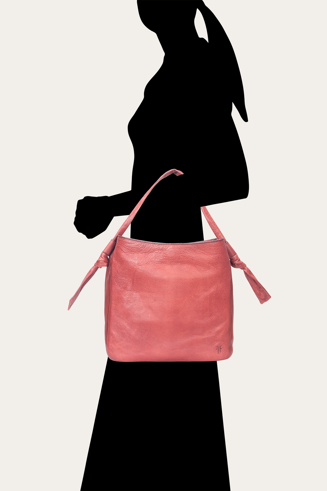 Frye Nora Knotted Hobo in Burgundy / Burgundy