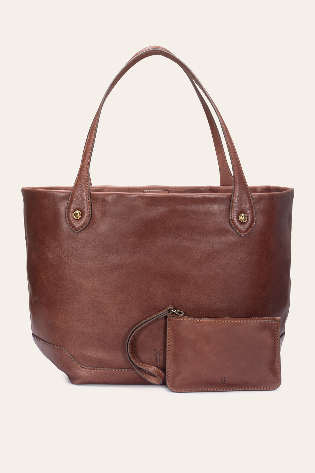 Frye Kenzie Unlined Cognac Tote / Cognac