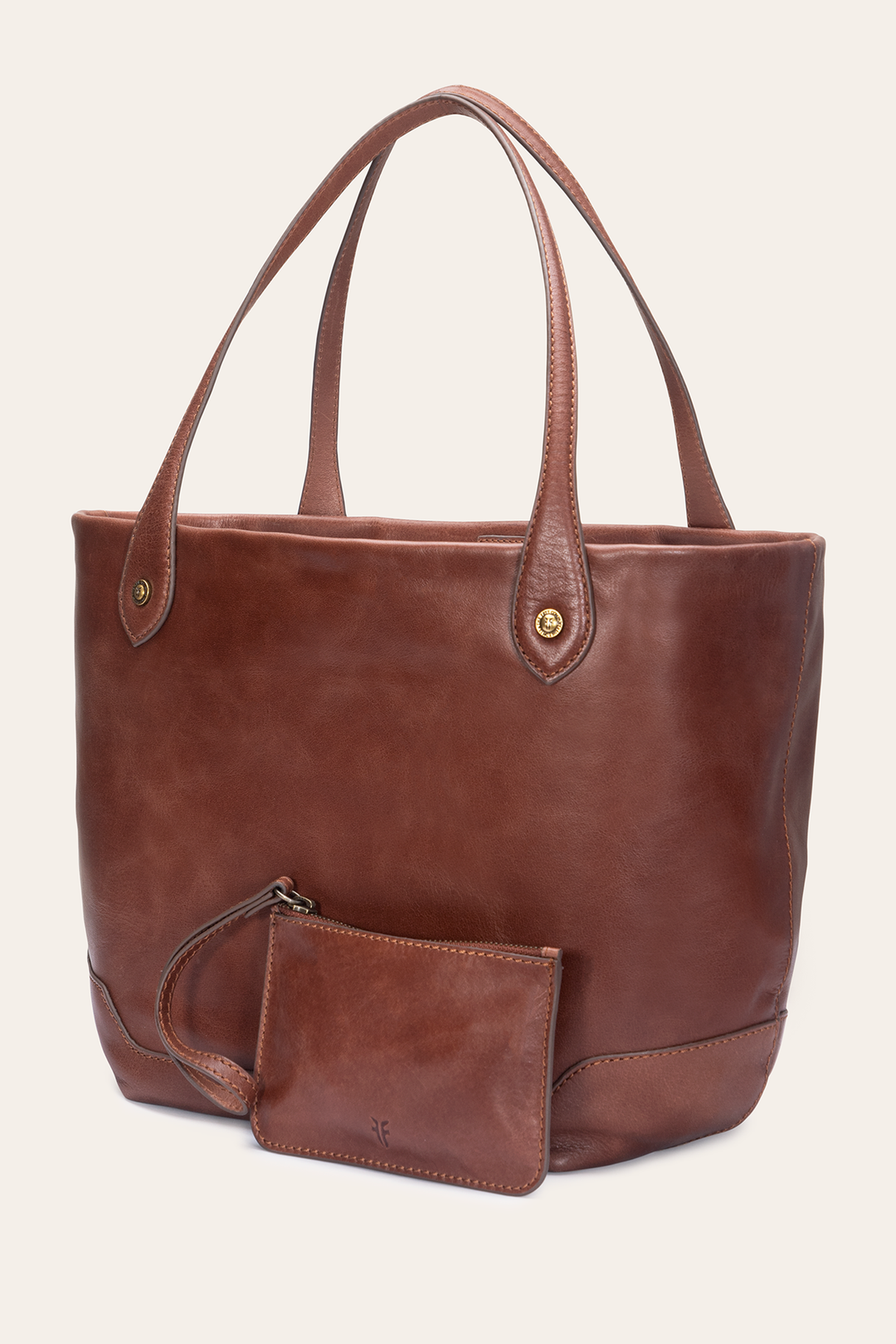 Frye Kenzie Unlined Cognac Tote / Cognac
