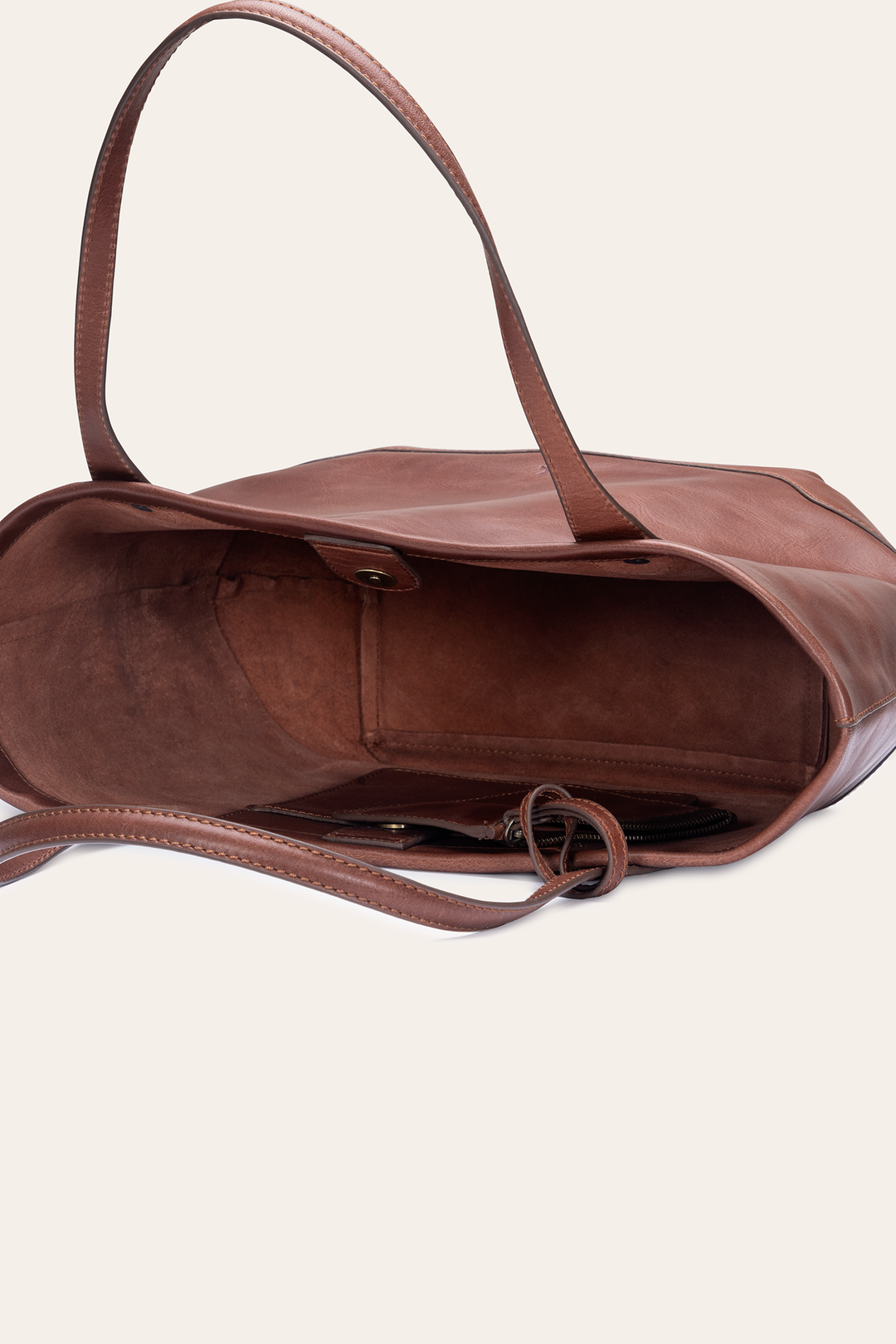 Frye Kenzie Unlined Cognac Tote / Cognac