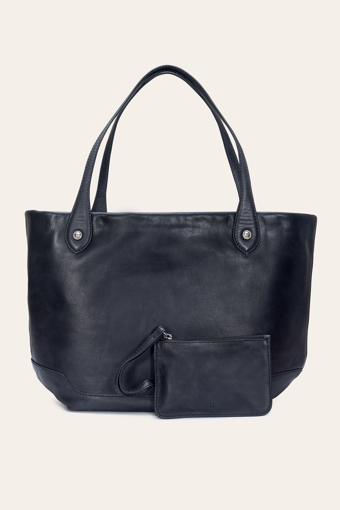 Frye Kenzie Unlined Black Tote / Black
