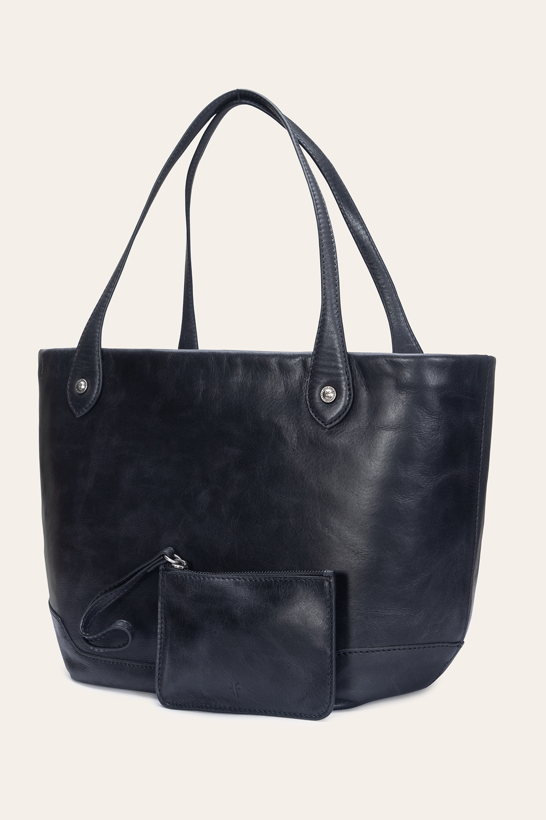 Frye Kenzie Unlined Black Tote / Black