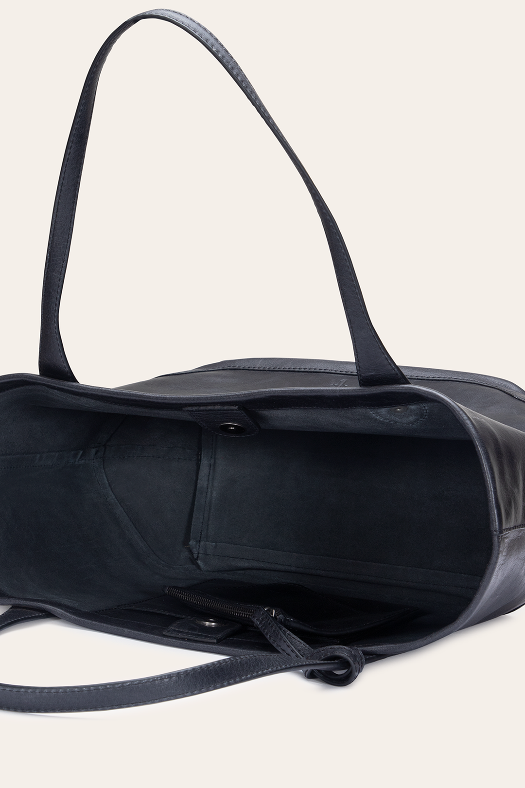 Frye Kenzie Unlined Black Tote / Black