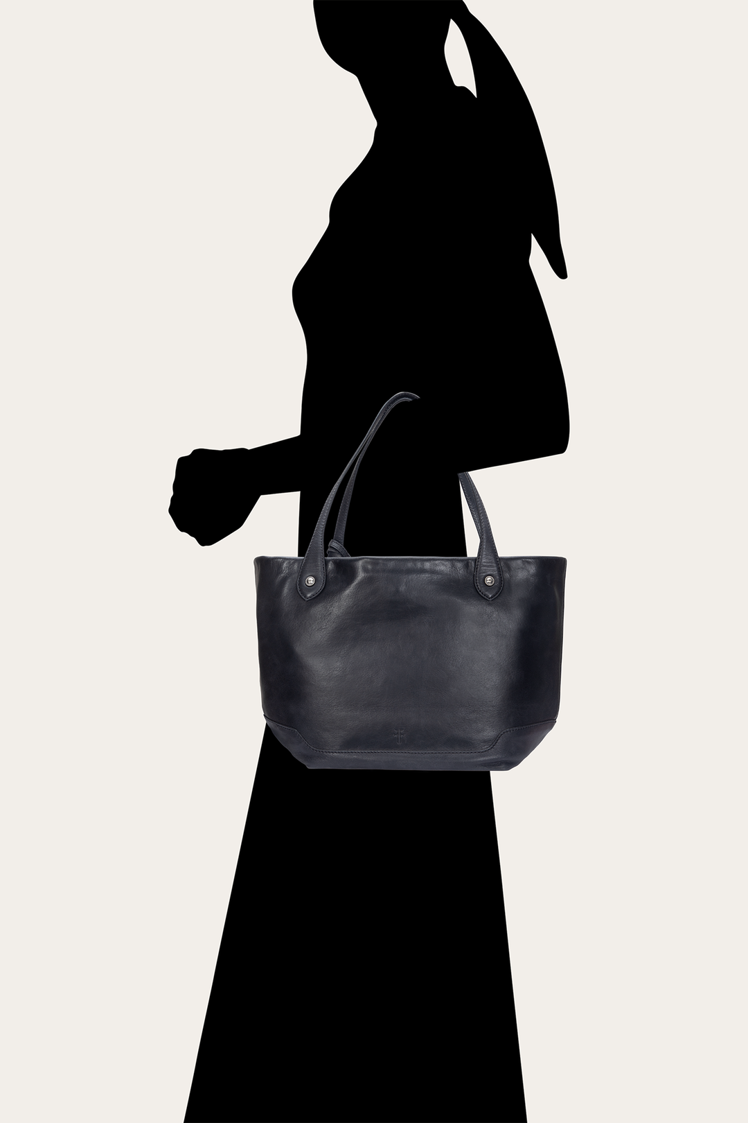 Frye Kenzie Unlined Black Tote / Black