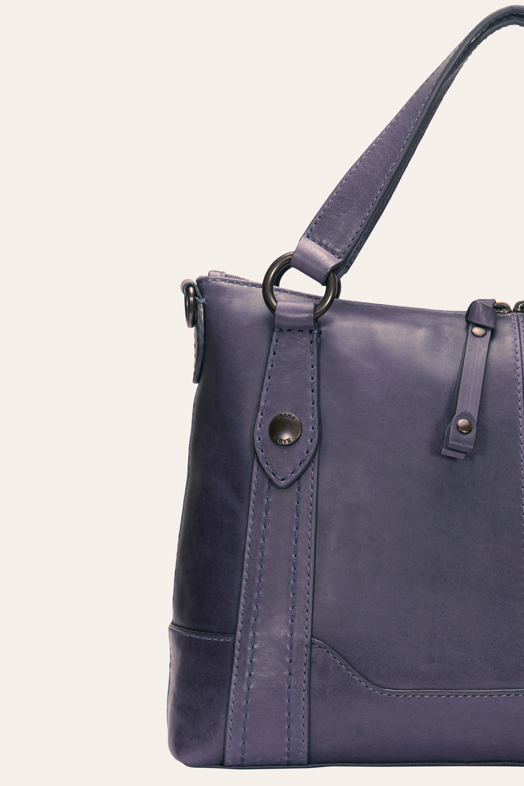 Frye Melissa Eggplant Medium Satchel / Eggplant