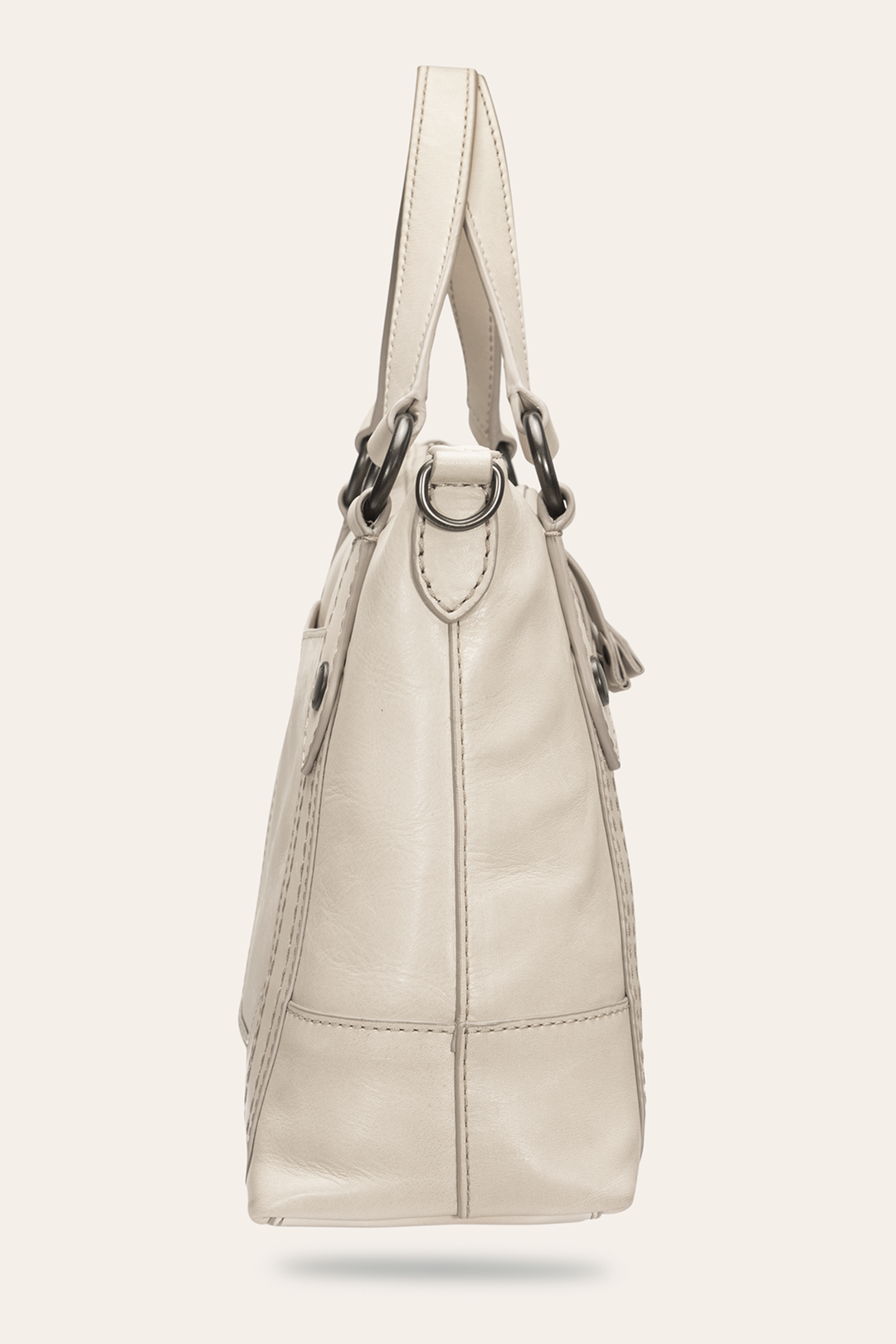 Frye Melissa Nude Medium Satchel / Nude