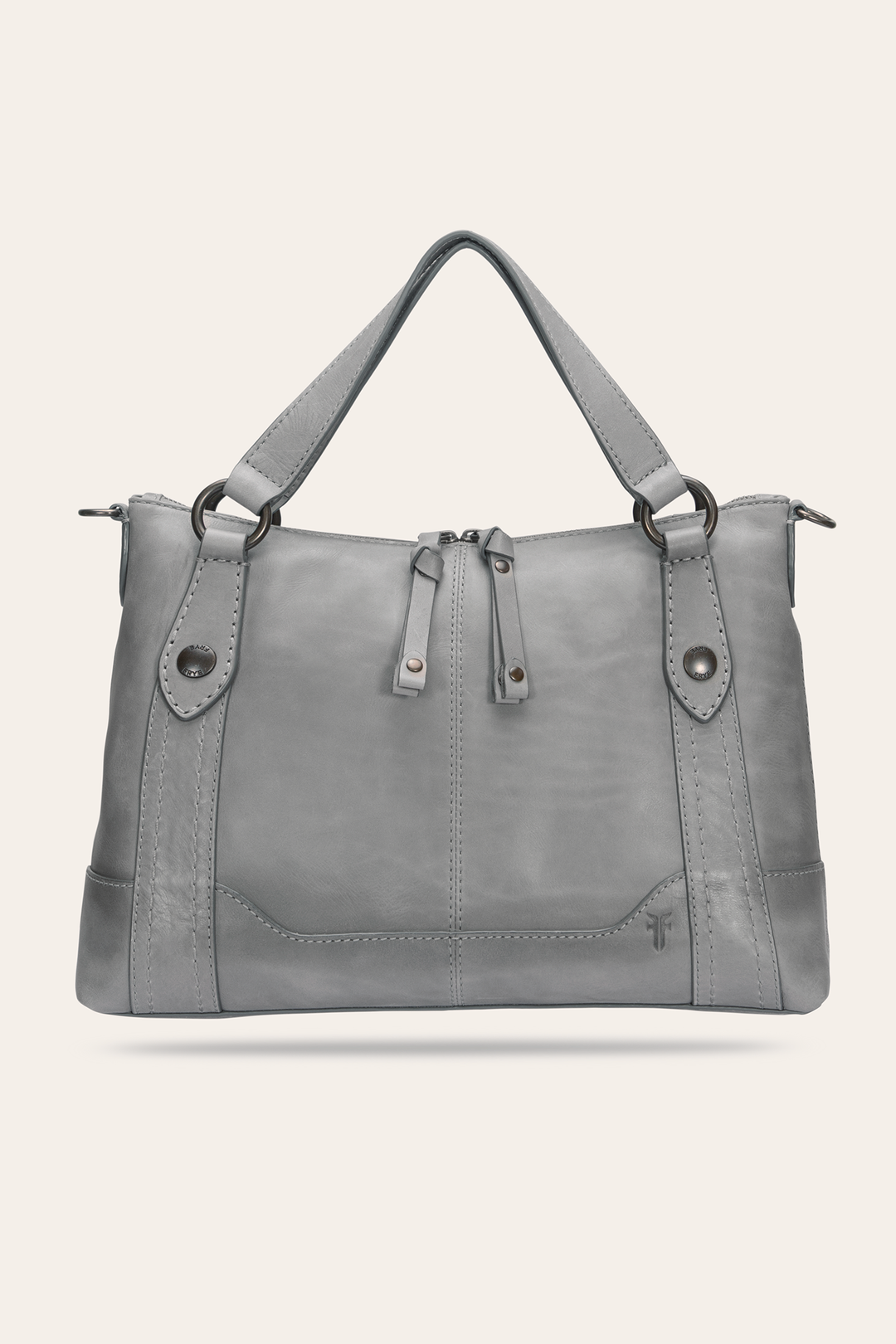 Frye Melissa Medium Satchel in Shadow / Shadow