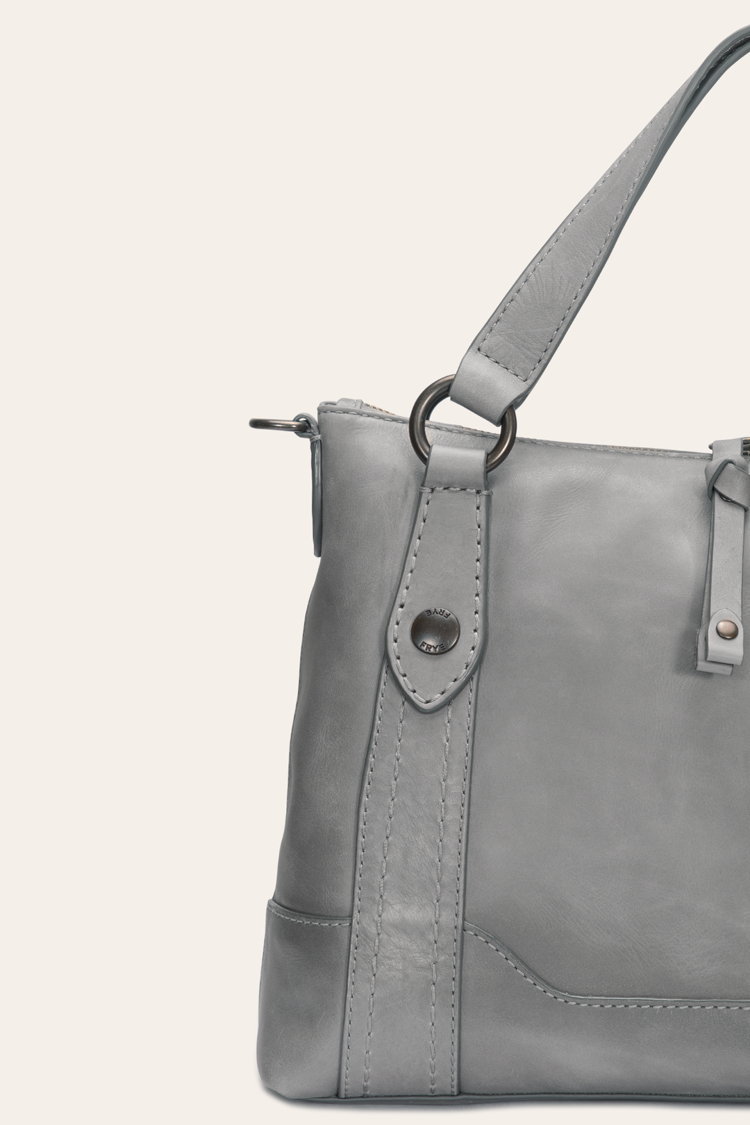 Frye Melissa Medium Satchel in Shadow / Shadow