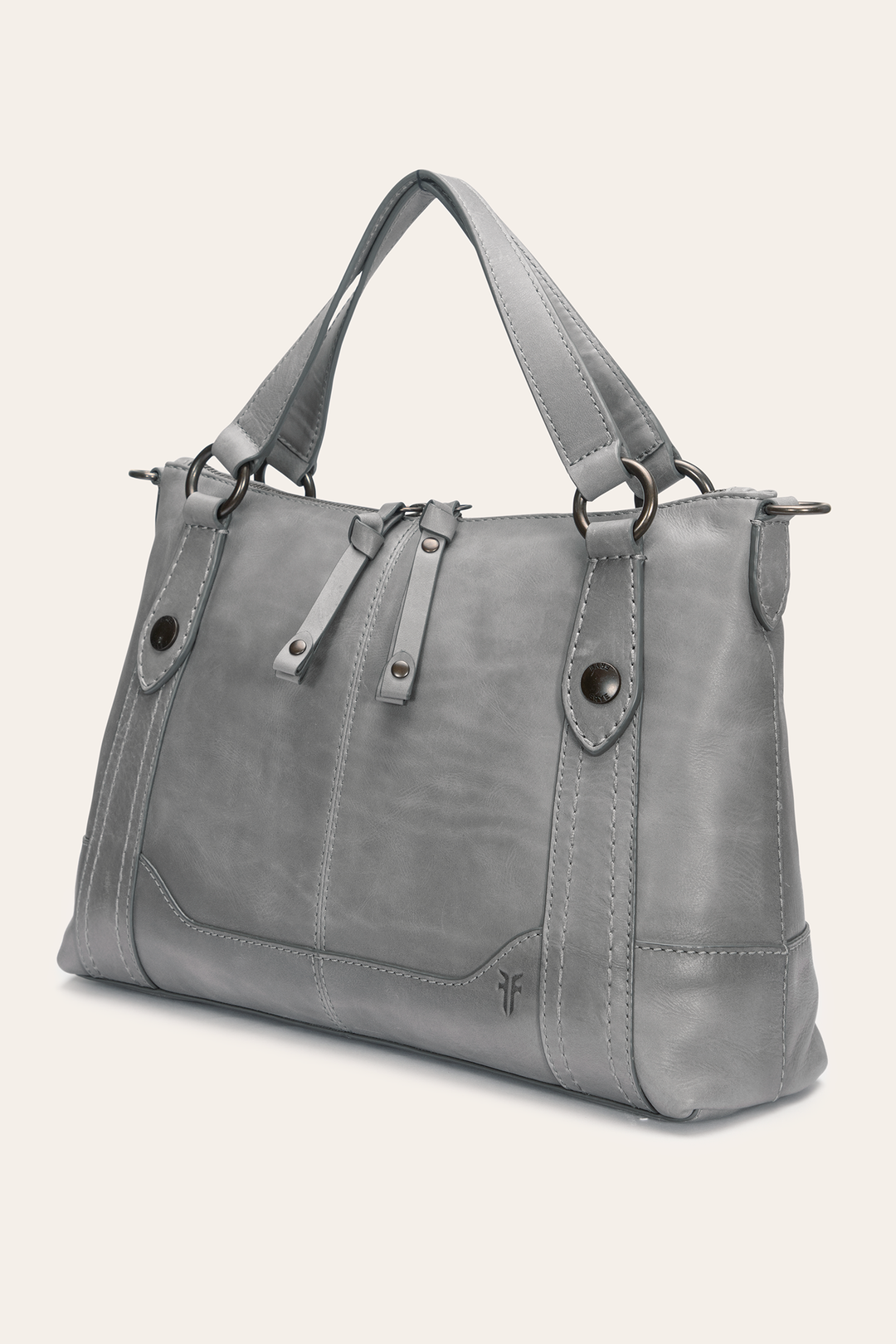 Frye Melissa Medium Satchel in Shadow / Shadow