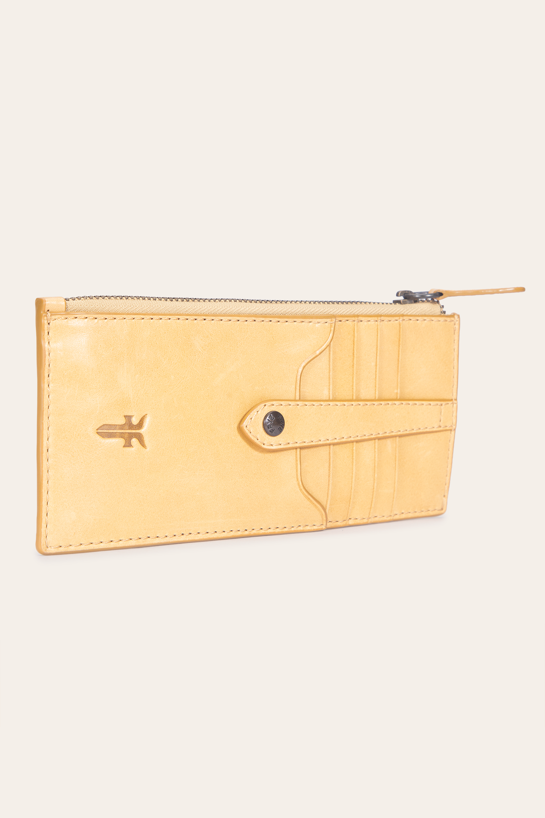 Frye Women's Melissa Snap Card Wallet / Mustard