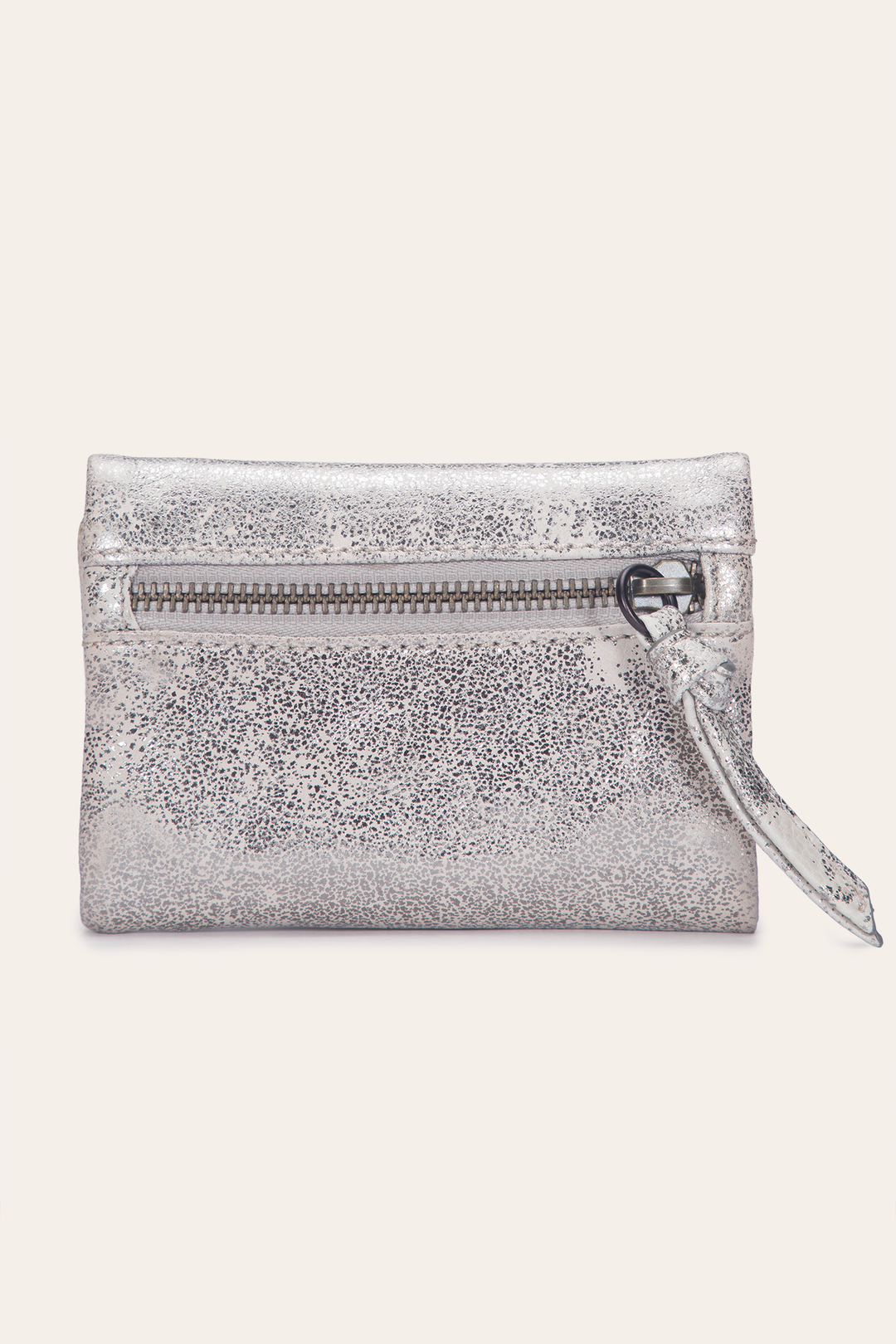 Frye Women's Nora Knotted Small Wallet / Cream Metallic
