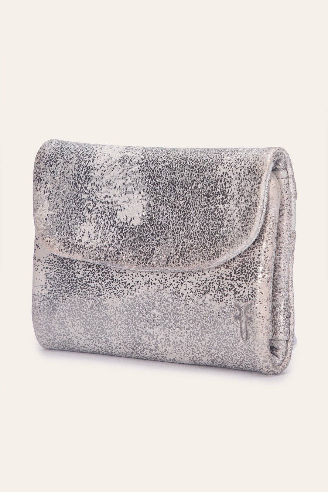 Frye Women's Nora Knotted Small Wallet / Cream Metallic