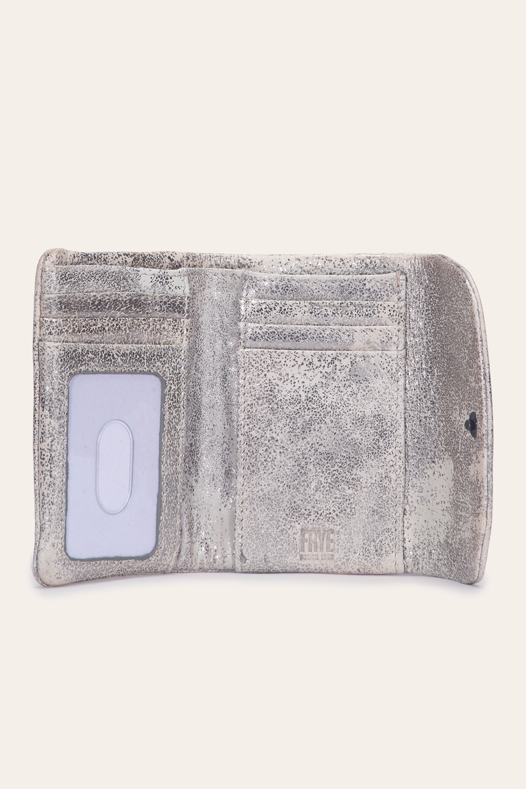 Frye Women's Nora Knotted Small Wallet / Cream Metallic