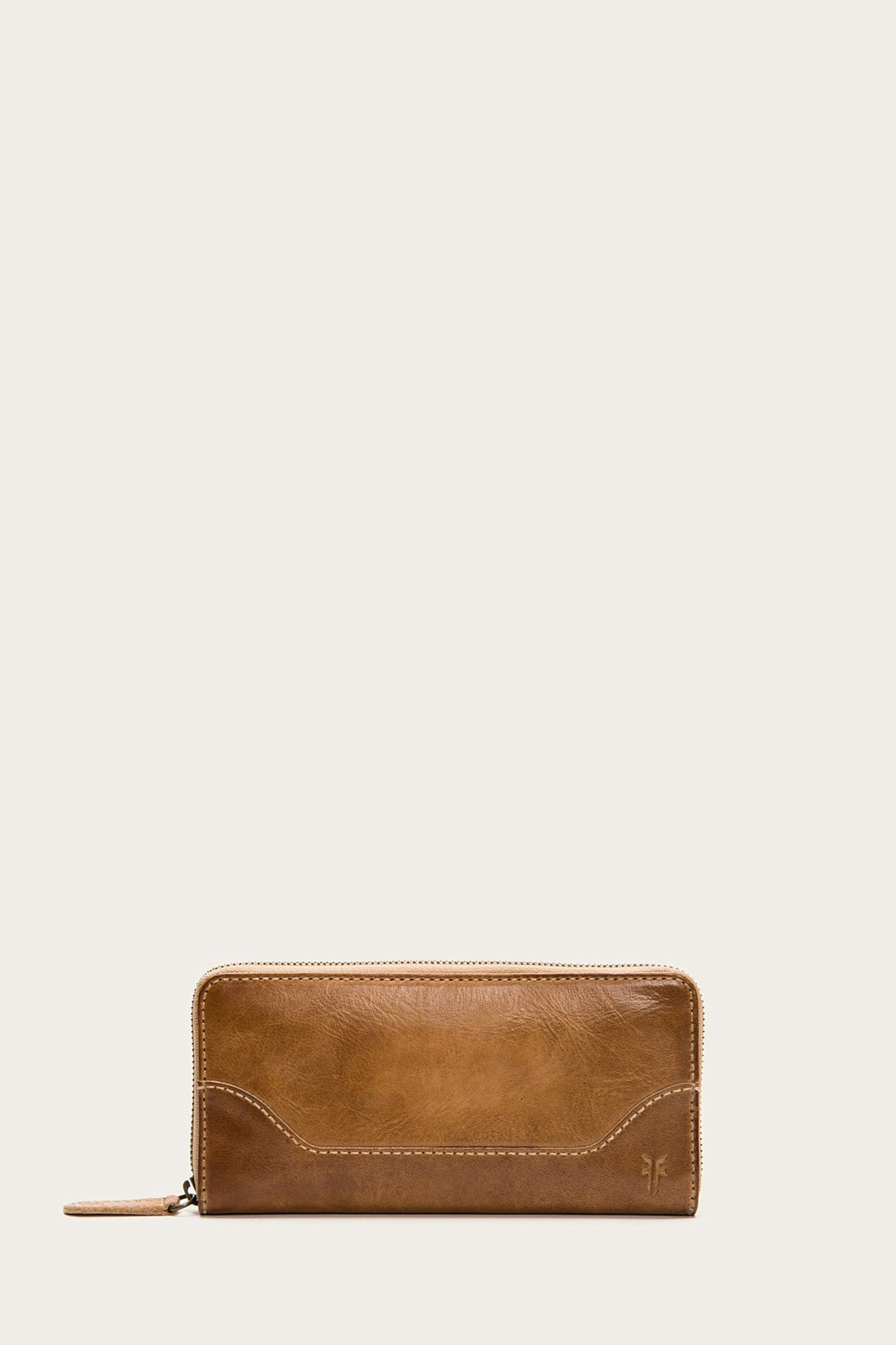 Frye Melissa Beige Zip Wallet / Beige