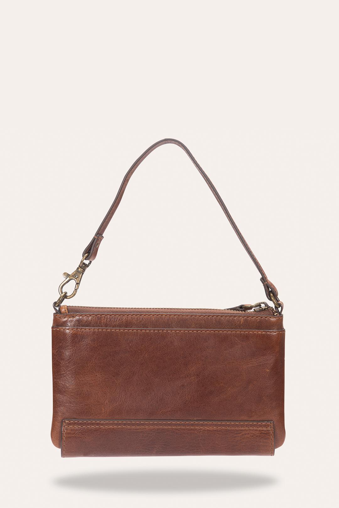 Frye Melissa Convertible Wristlet Wallet in Cognac / Cognac
