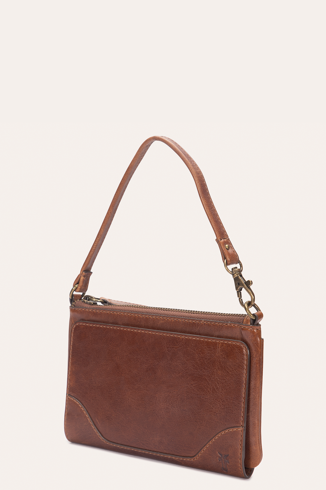 Frye Melissa Convertible Wristlet Wallet in Cognac / Cognac