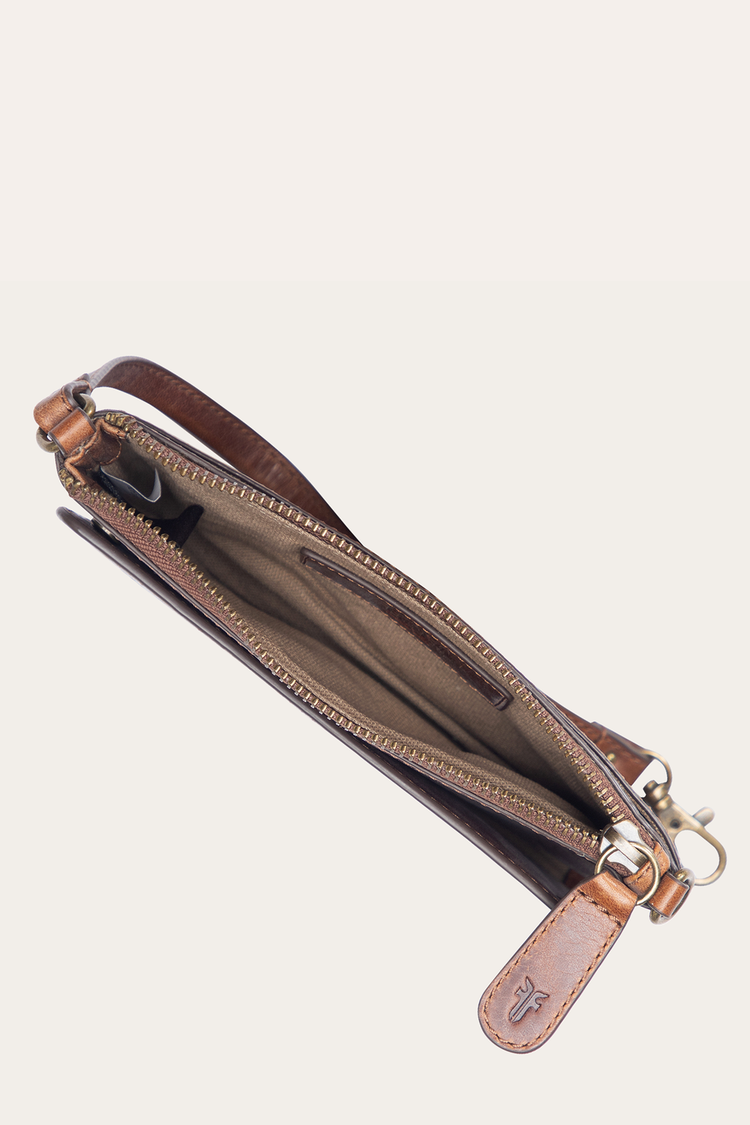 Frye Melissa Convertible Wristlet Wallet in Cognac / Cognac