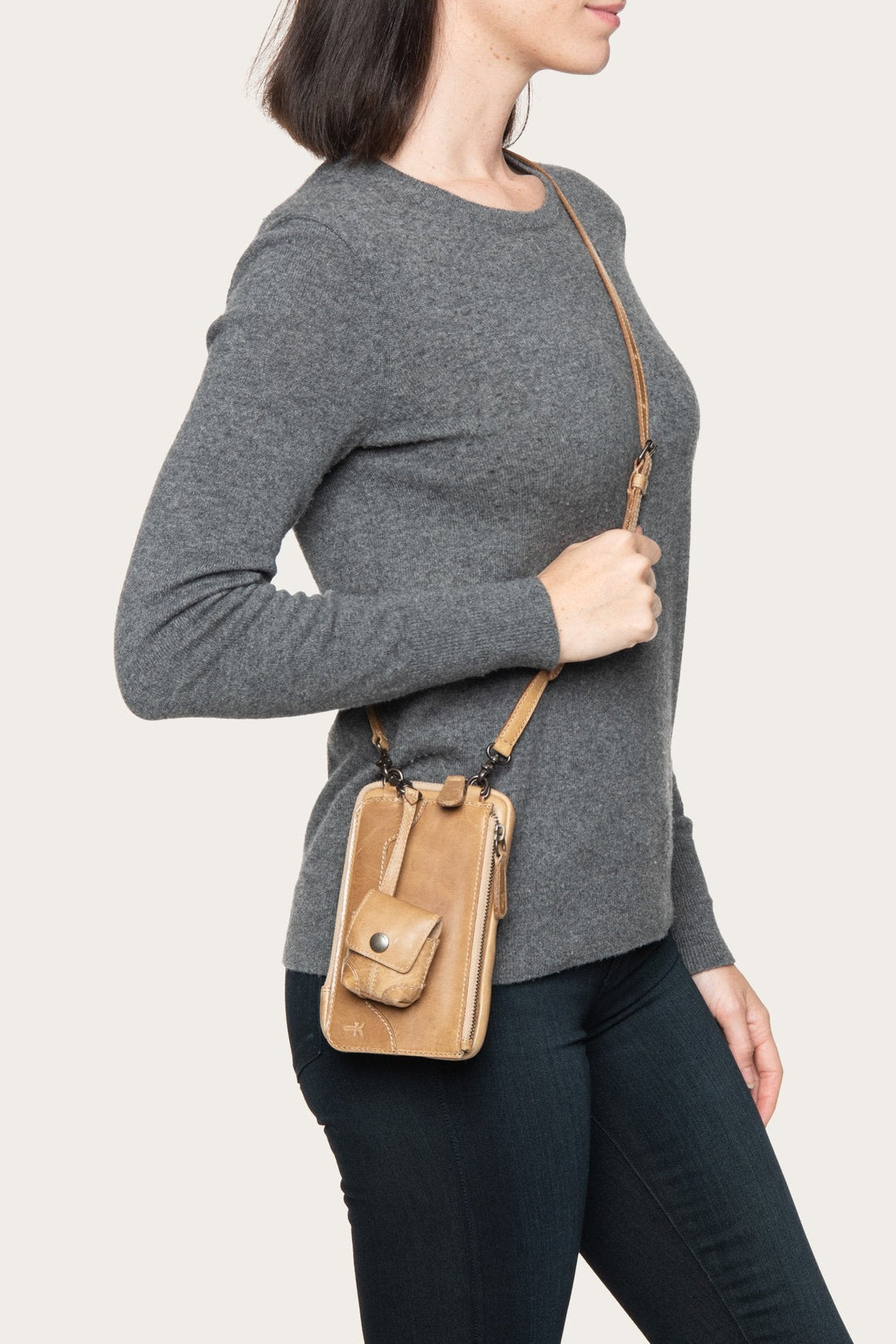 Frye Melissa Beige 3 In 1 Crossbody / Beige