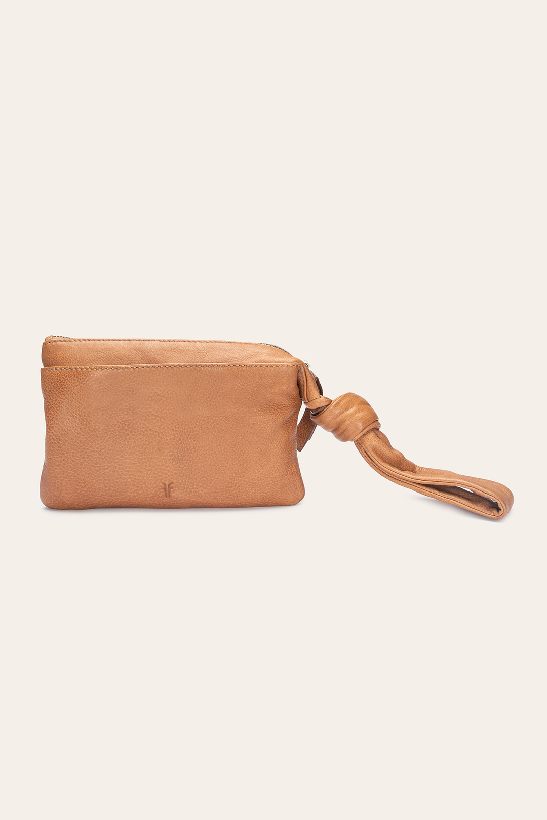 Frye Nora Beige Knotted Wristlet / Beige