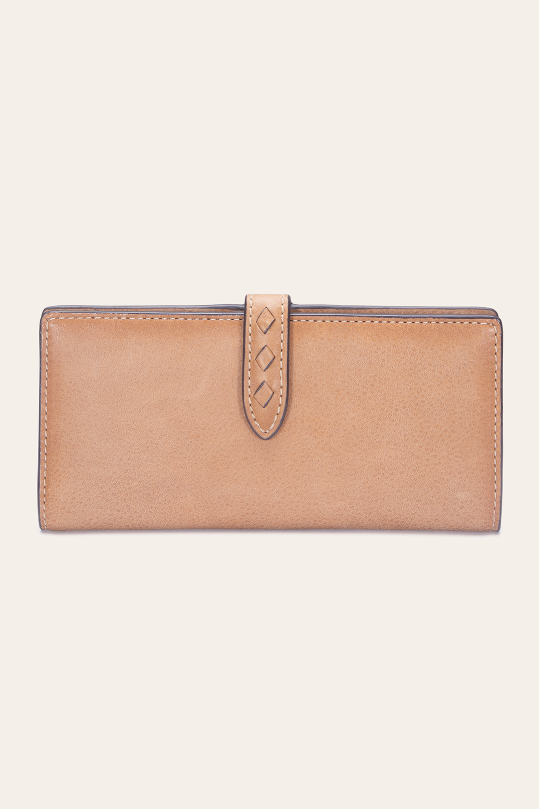 Frye Reed Slim Wallet in Tan / Tan