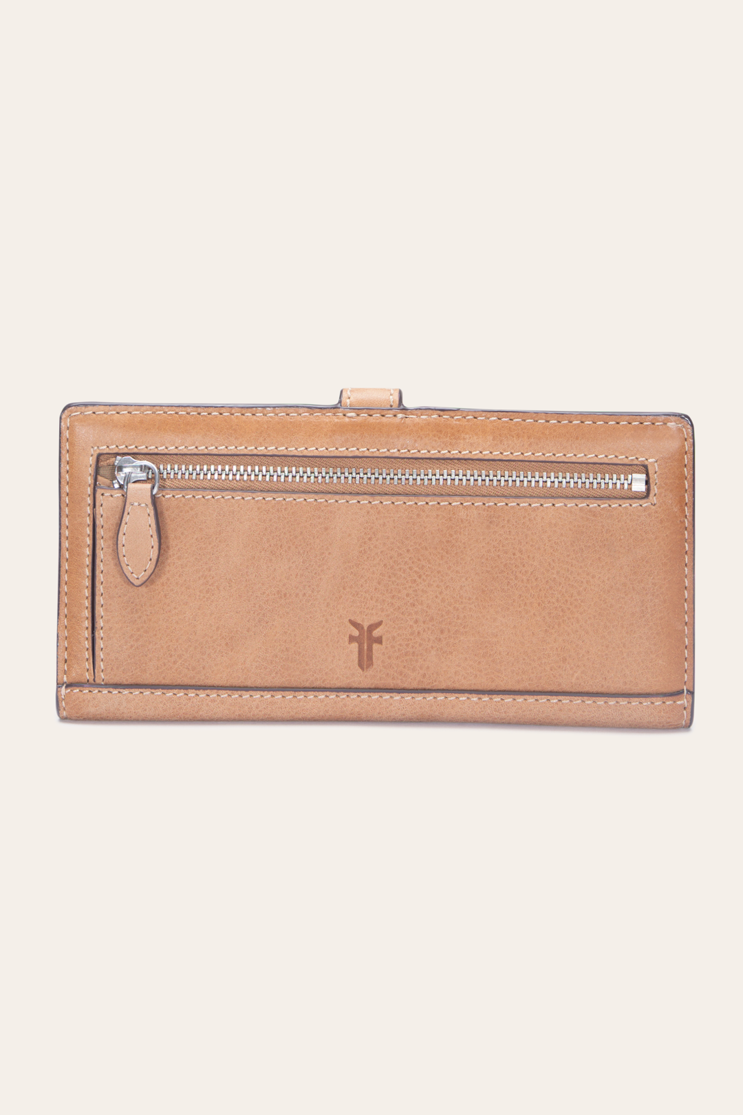 Frye Reed Slim Wallet in Tan / Tan