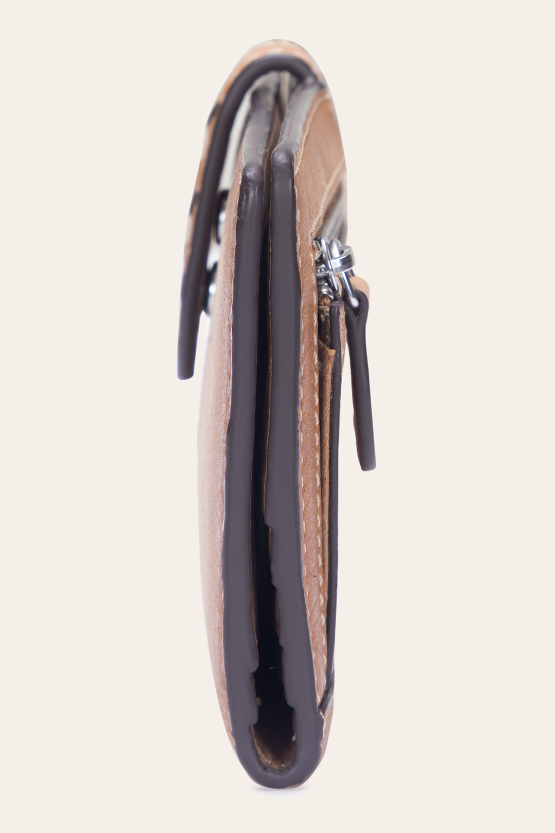 Frye Reed Slim Wallet in Tan / Tan