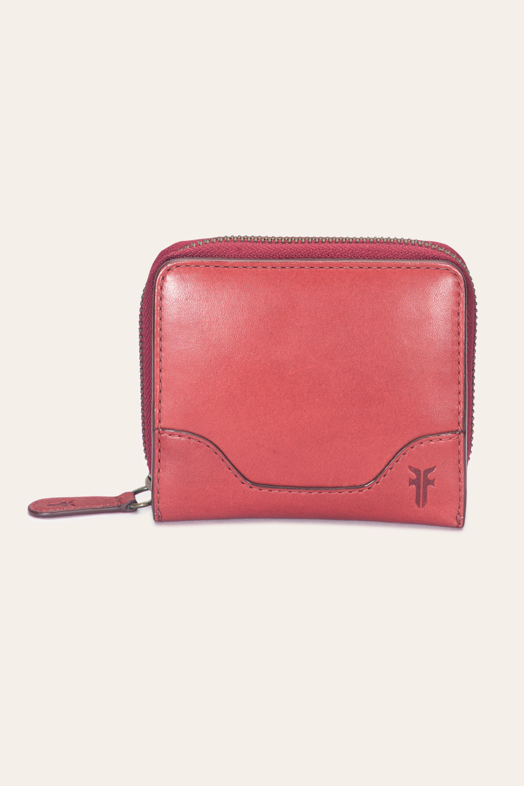 Frye Melissa Burgundy Small Zip Around / Burgundy