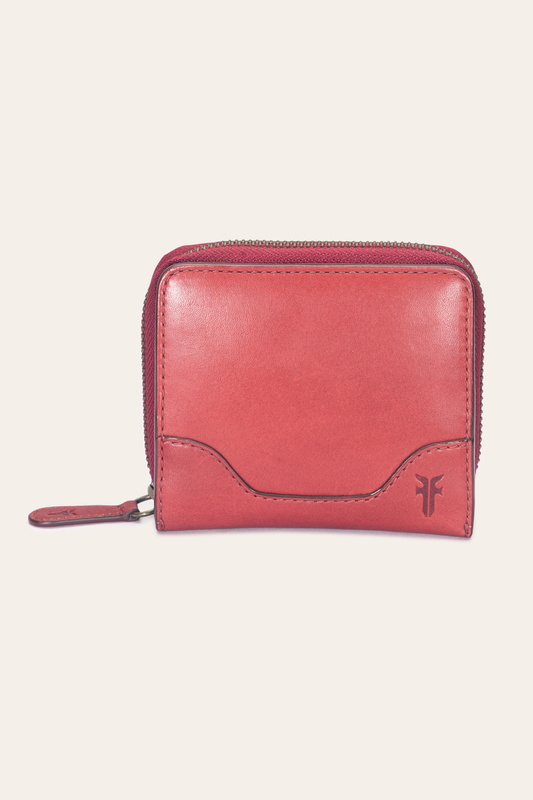 Frye Melissa Burgundy Small Zip Around / Burgundy