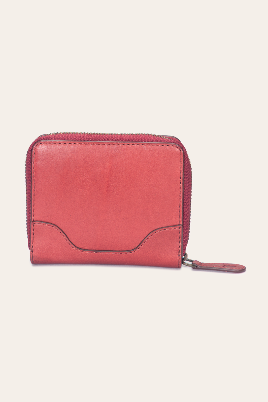 Frye Melissa Burgundy Small Zip Around / Burgundy
