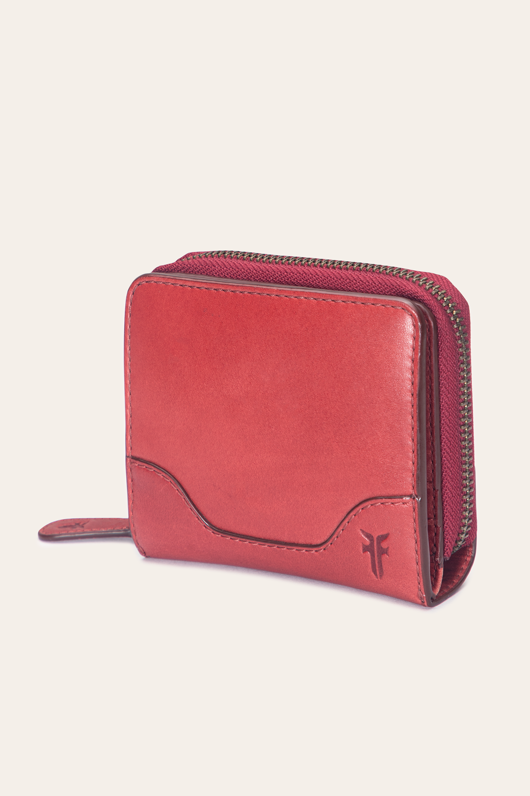 Frye Melissa Burgundy Small Zip Around / Burgundy