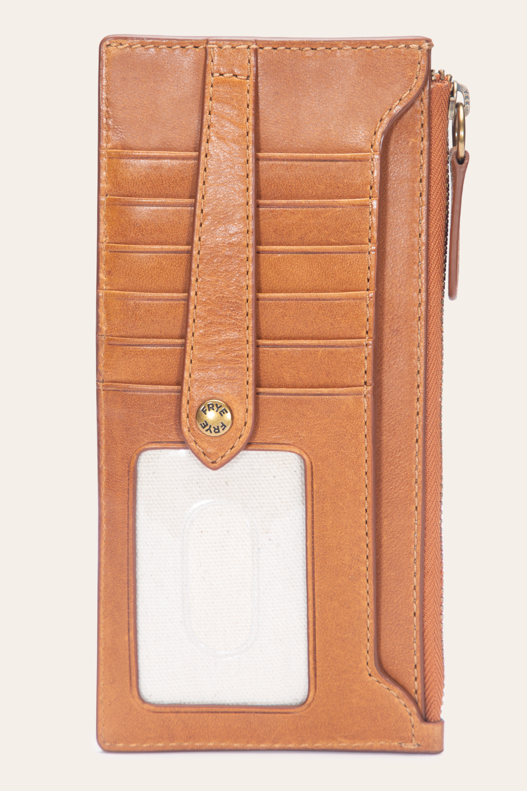 Frye Melissa Burnt Terracotta Snap Card Wallet / Burnt Terracotta