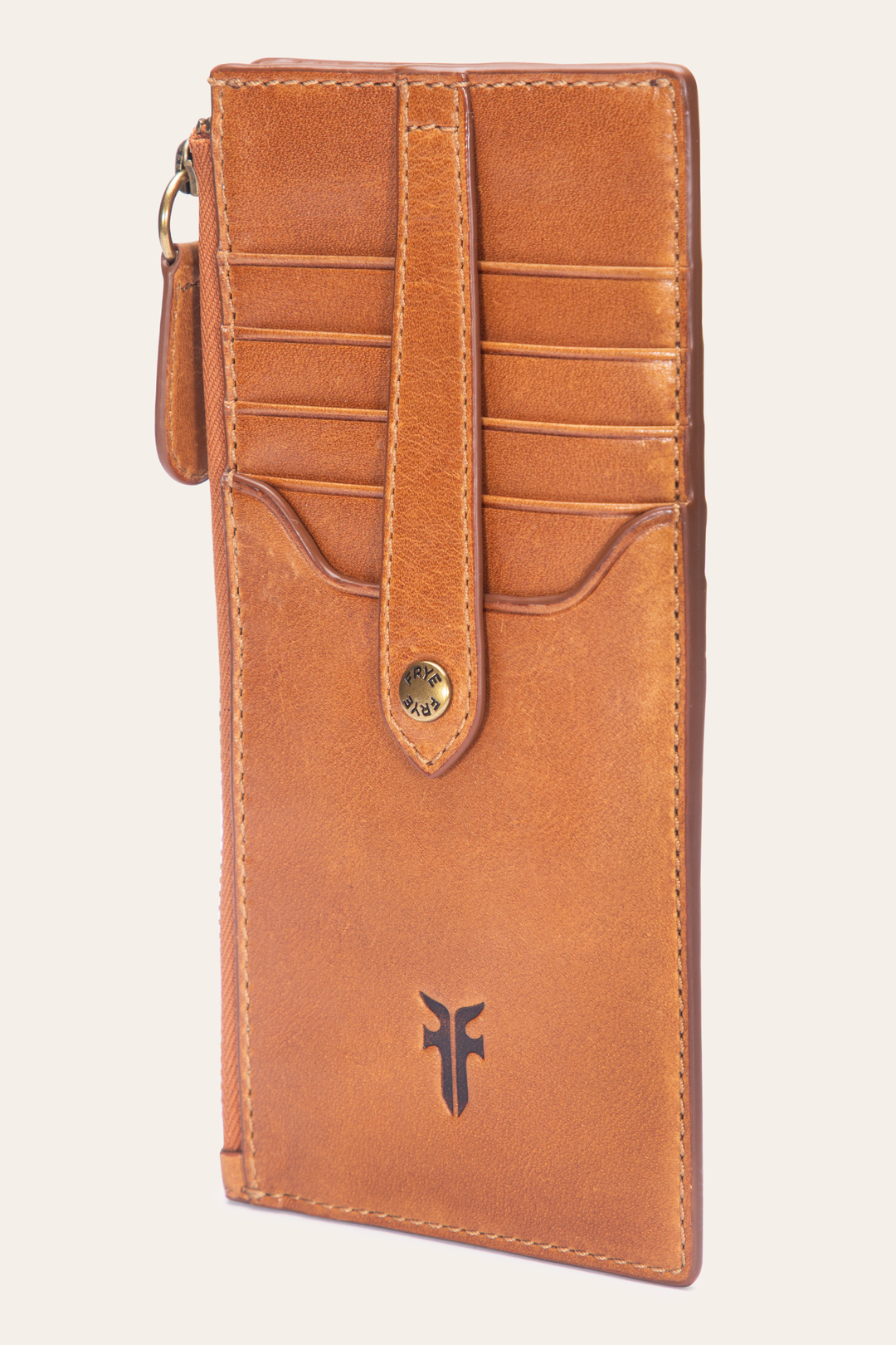 Frye Melissa Burnt Terracotta Snap Card Wallet / Burnt Terracotta