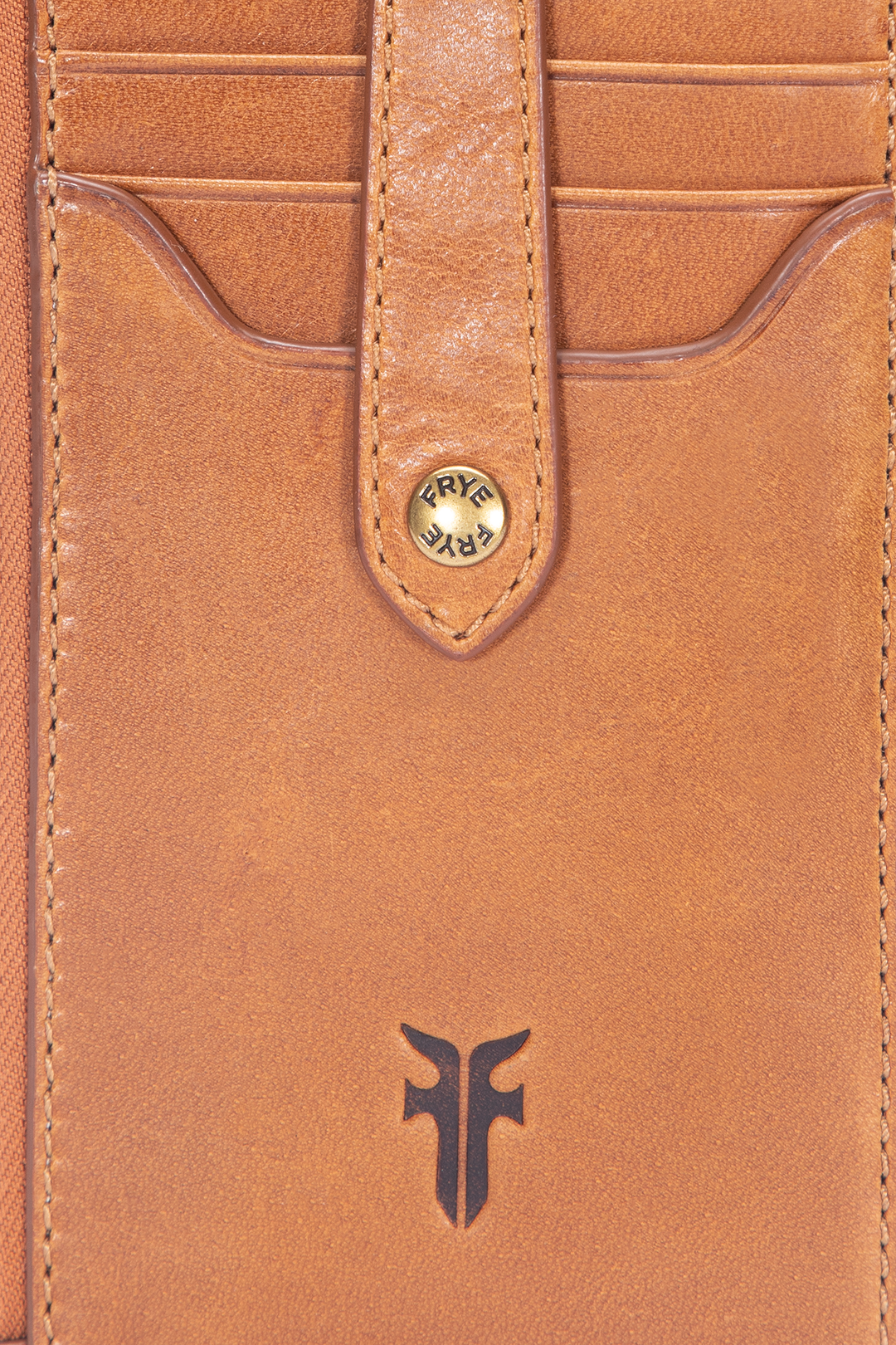 Frye Melissa Burnt Terracotta Snap Card Wallet / Burnt Terracotta