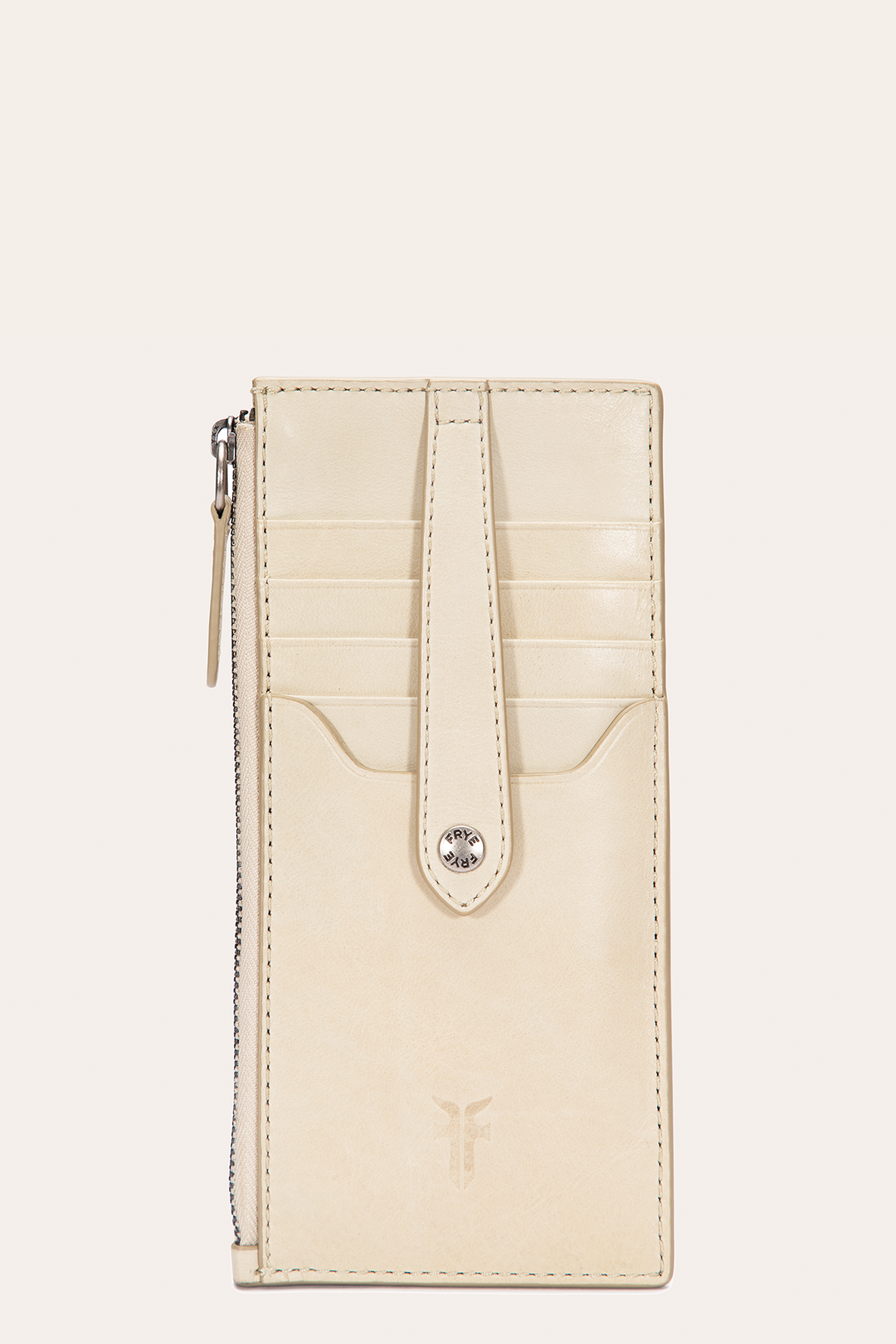 Frye Melissa Oat Snap Card Wallet / Oat