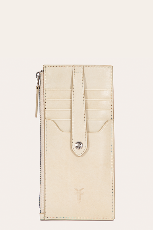 Frye Melissa Oat Snap Card Wallet / Oat
