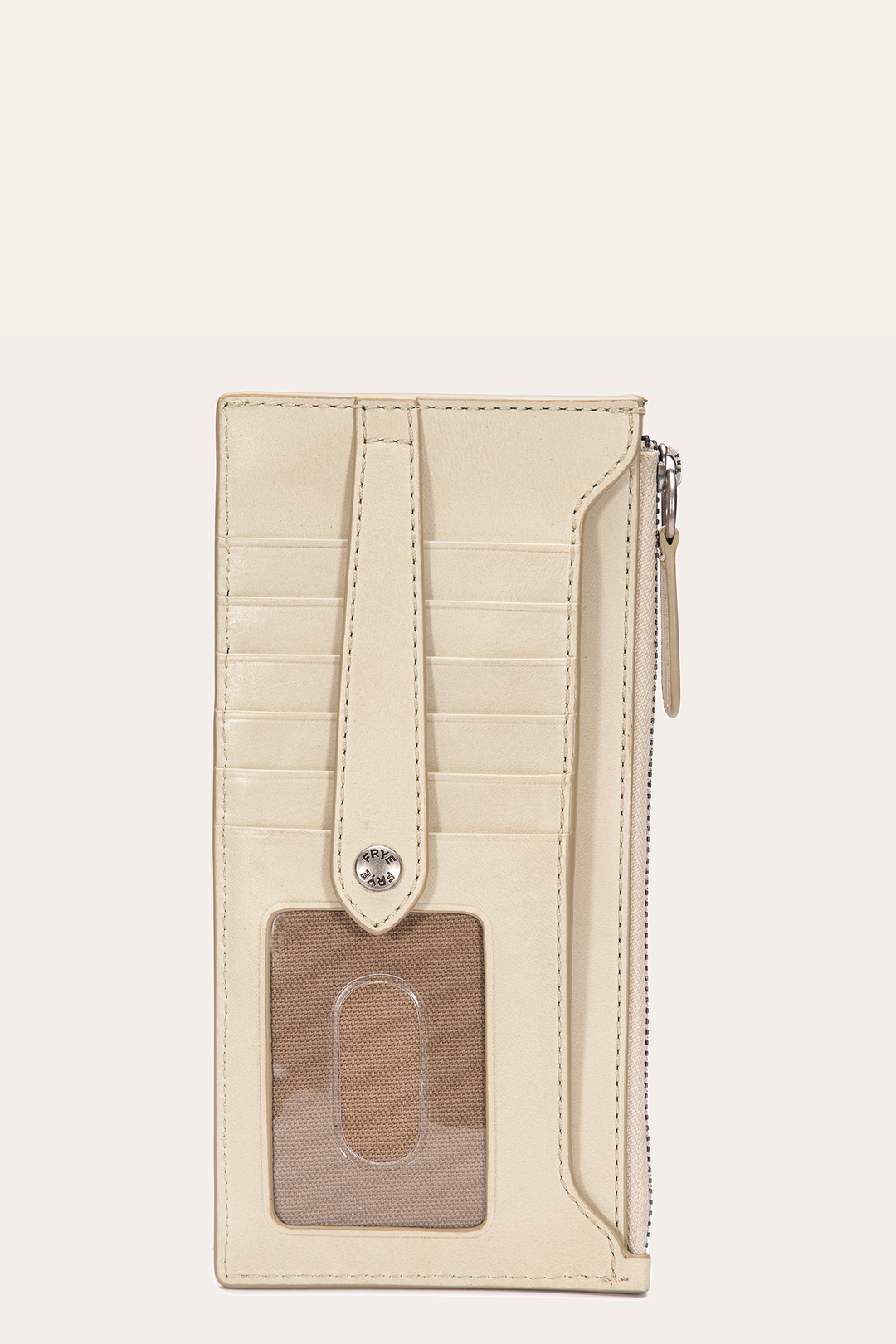 Frye Melissa Oat Snap Card Wallet / Oat