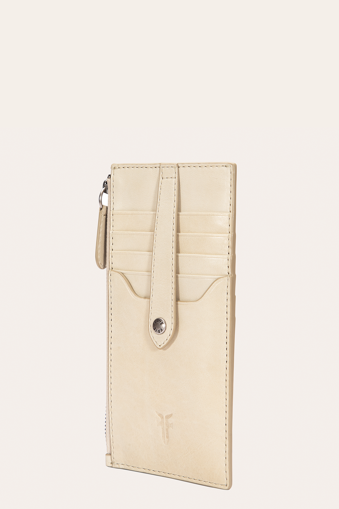 Frye Melissa Oat Snap Card Wallet / Oat