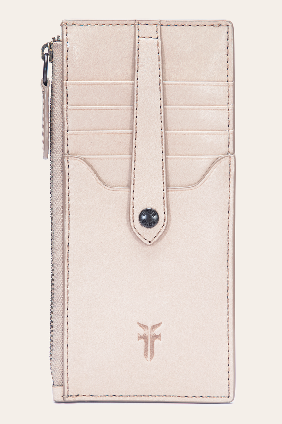 Frye Melissa Nude Snap Card Wallet / Nude