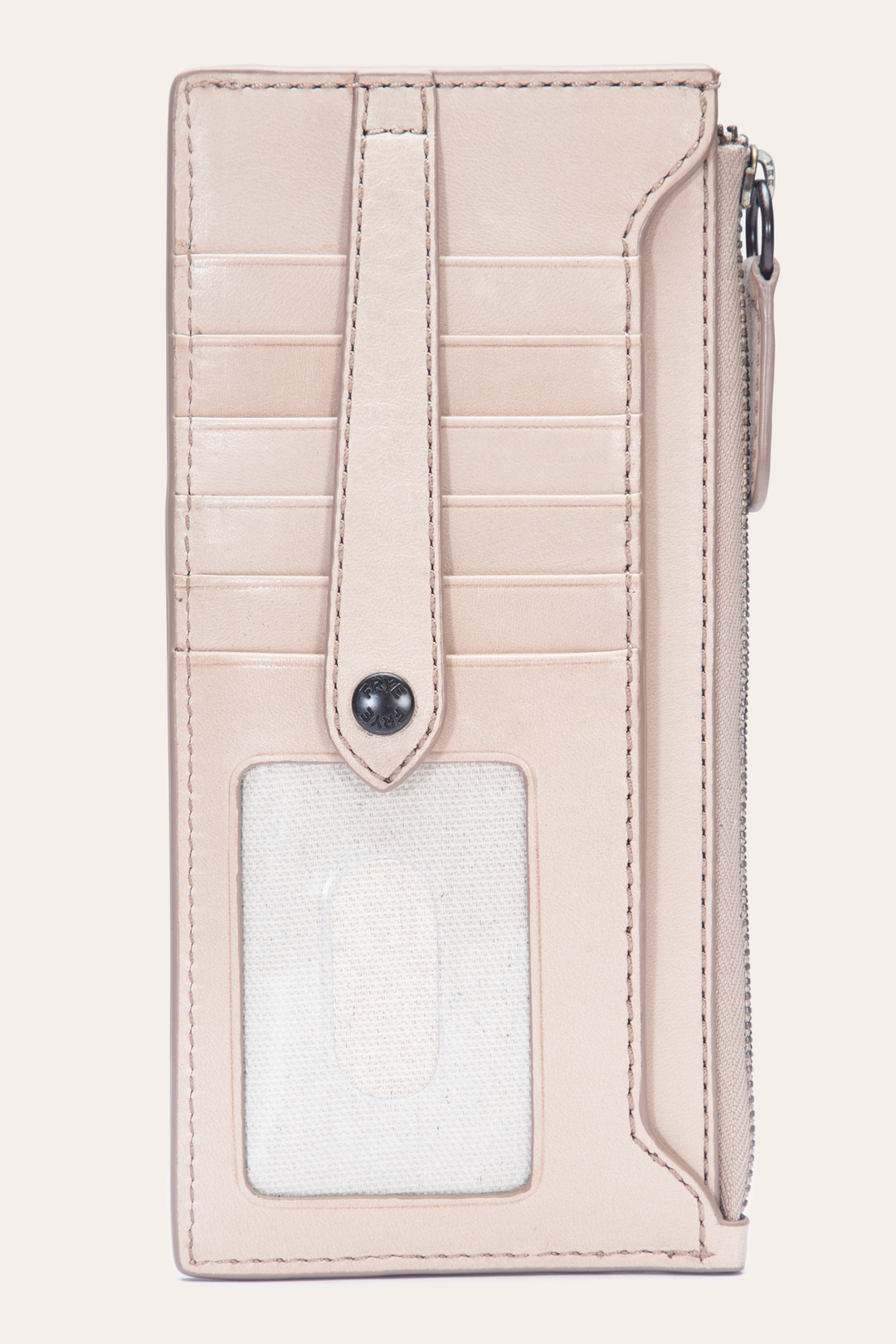 Frye Melissa Nude Snap Card Wallet / Nude