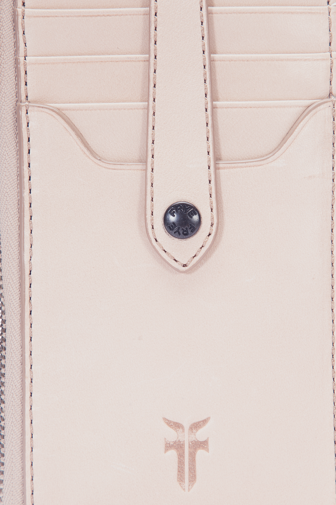 Frye Melissa Nude Snap Card Wallet / Nude