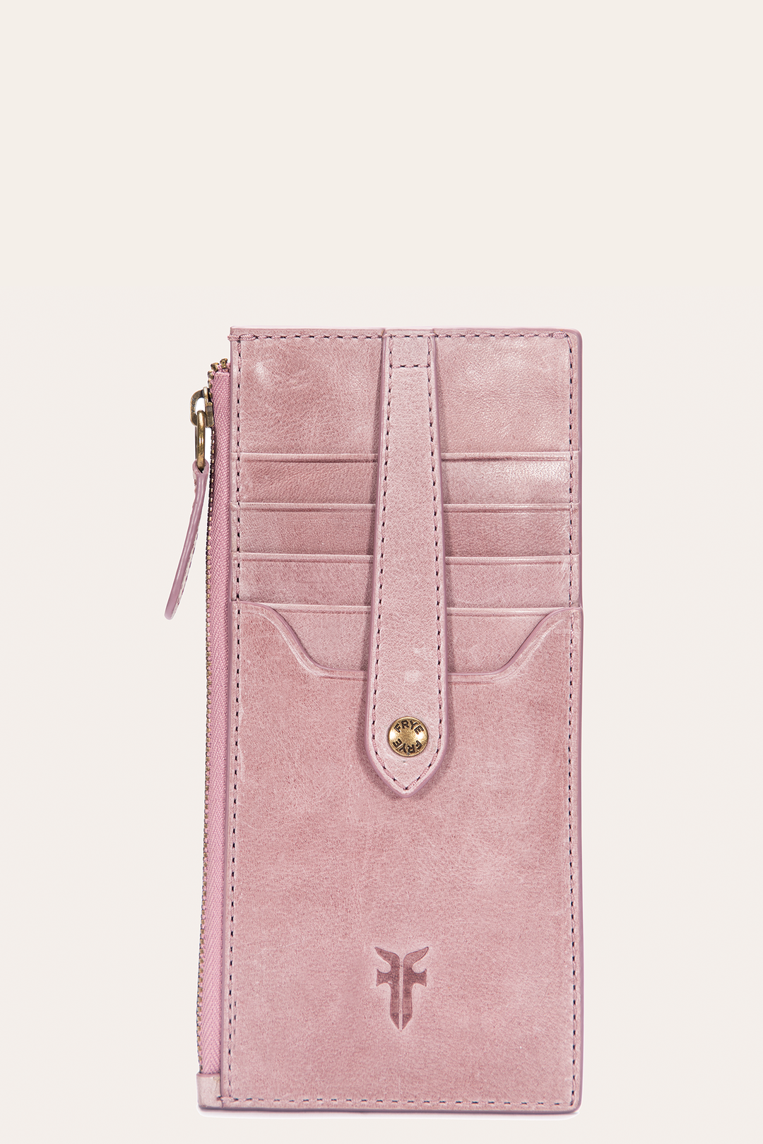 Frye Melissa Orchid Snap Card Wallet / Orchid