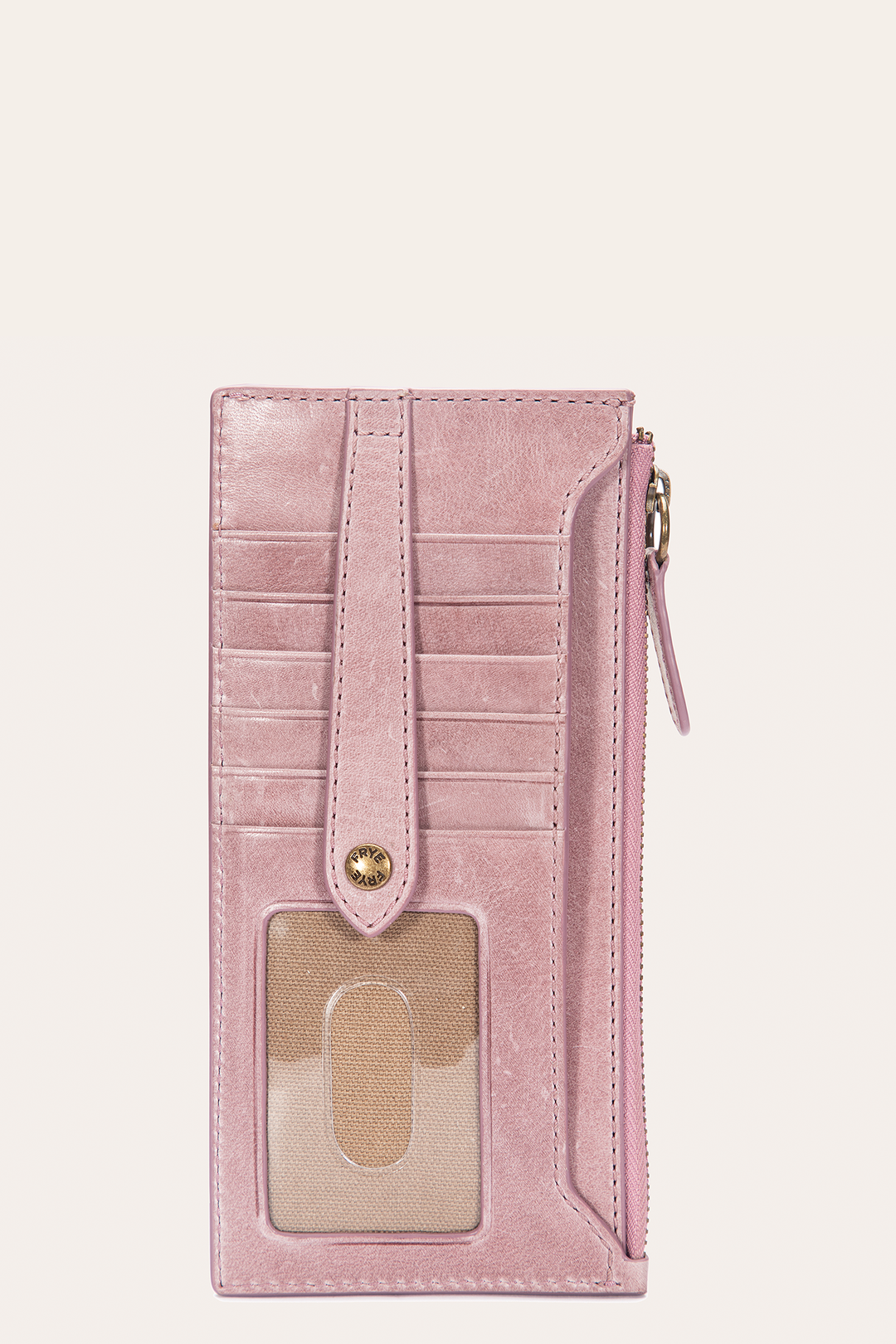 Frye Melissa Orchid Snap Card Wallet / Orchid