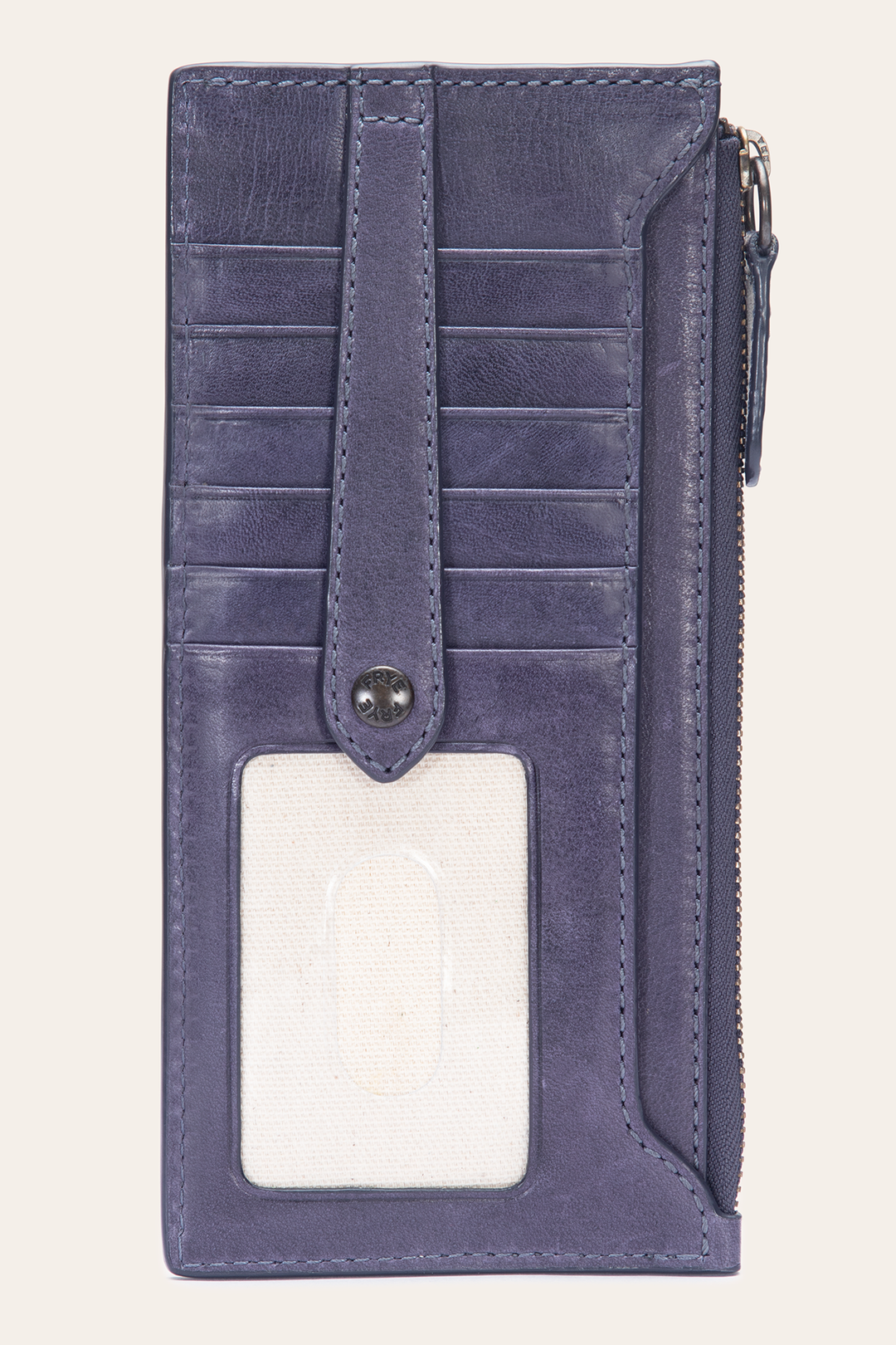 Frye Melissa Eggplant Snap Card Wallet / Eggplant