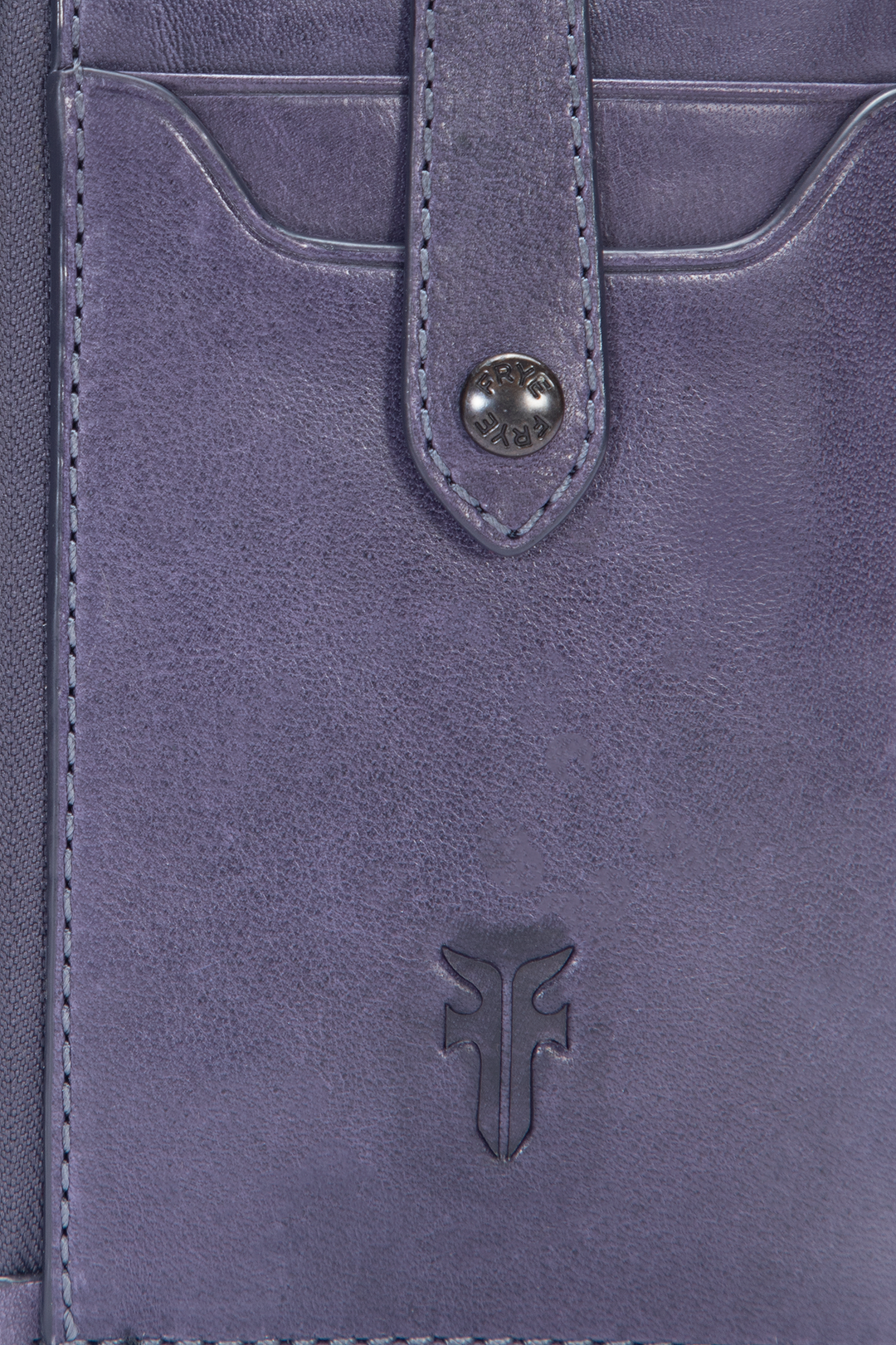 Frye Melissa Eggplant Snap Card Wallet / Eggplant