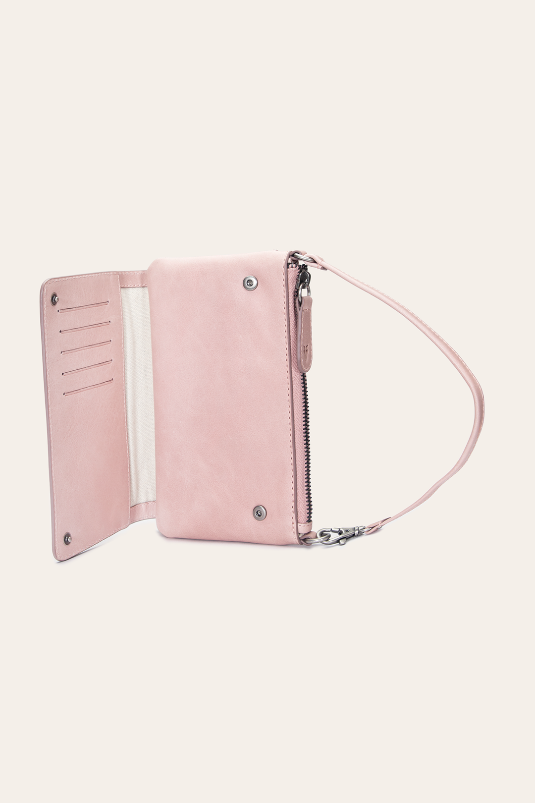 Frye Melissa Convertible Wristlet Wallet in Woodrose / Woodrose